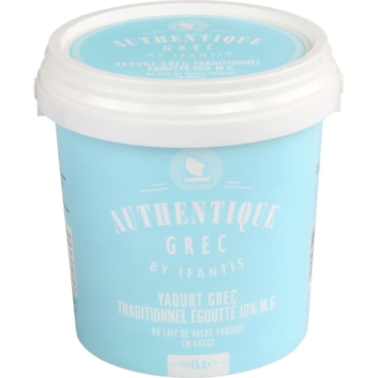 Yaourts grec traditionnel 10% MG AUTHENTIQUE GREC BY IFANTIS