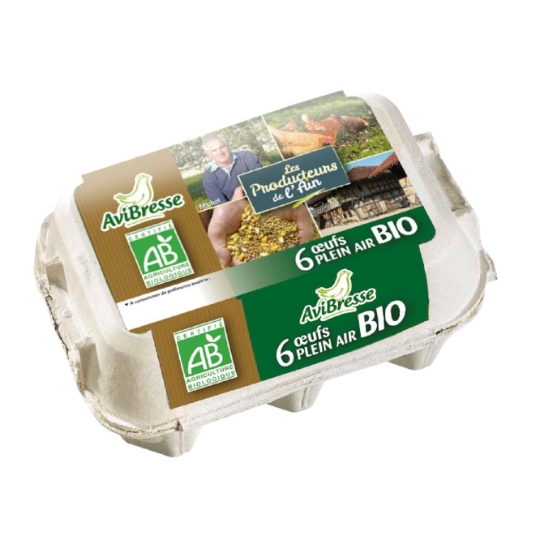 Œufs bio plein air AVIBRESSE