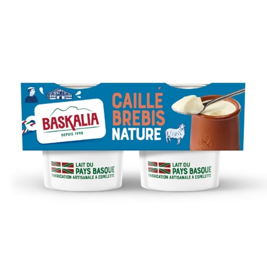 Yaourts de Brebis Nature BASKALIA