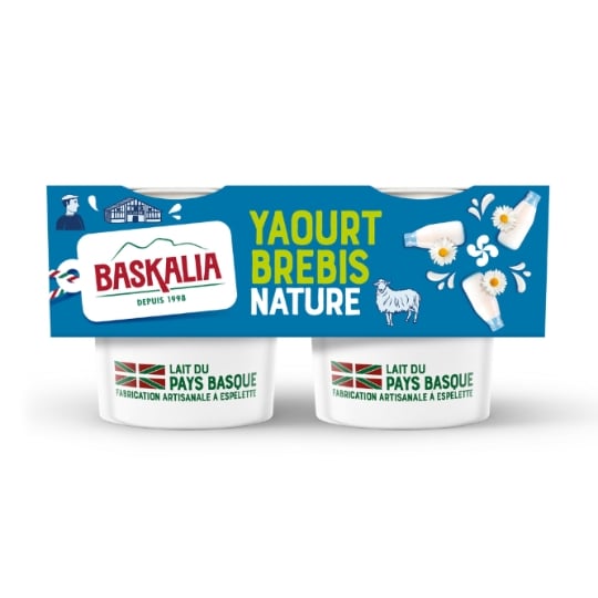 Yaourts de Brebis Nature BASKALIA