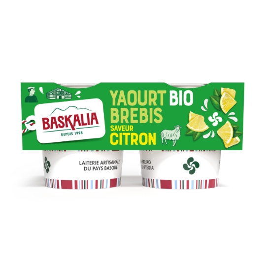 Yaourts Citron Bio BASKALIA
