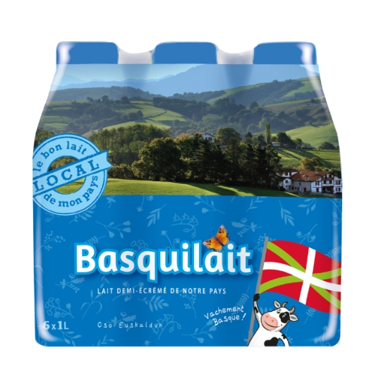 Lait Demi-Ecrémé Demi-Ecreme BASQUILAIT