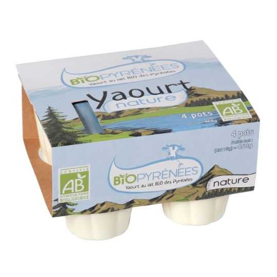 Yaourts Nature Bio BIOPYRENEES