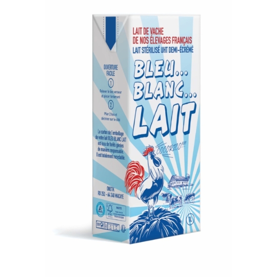 Lait Demi-Ecrémé demi-écrémé BLEU BLANC LAIT