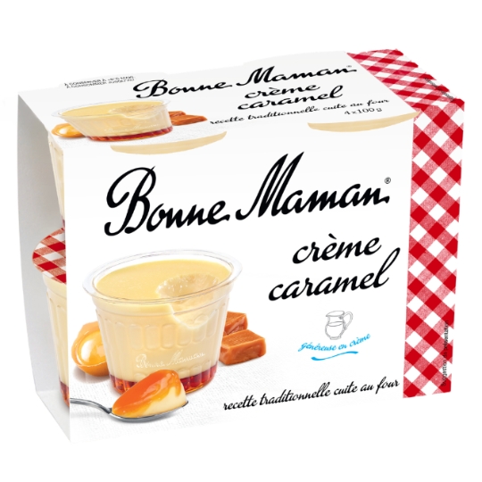 Crème caramel aux œufs frais BONNE MAMAN