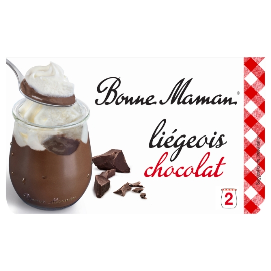 Dessert Liégeois au Chocolat Noir 70% BONNE MAMAN