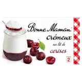Yaourt Crémeux sur le Lit de Cerises BONNE MAMAN