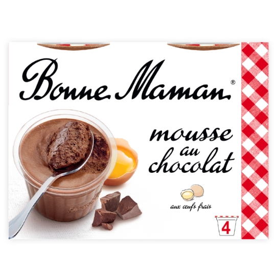 Mousse au chocolat aux œufs frais BONNE MAMAN