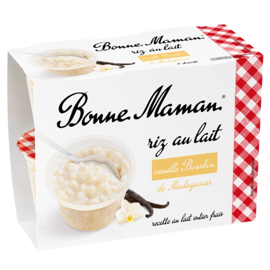 Riz au lait à la vanille naturelle BONNE MAMAN