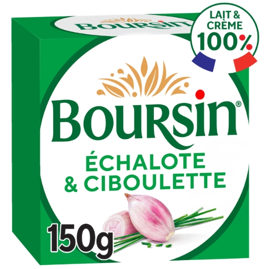 Fromage à Tartiner Echalote et Ciboulette BOURSIN