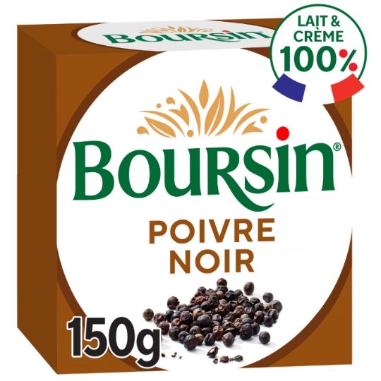 Fromage à tartiner Poivre noir BOURSIN
