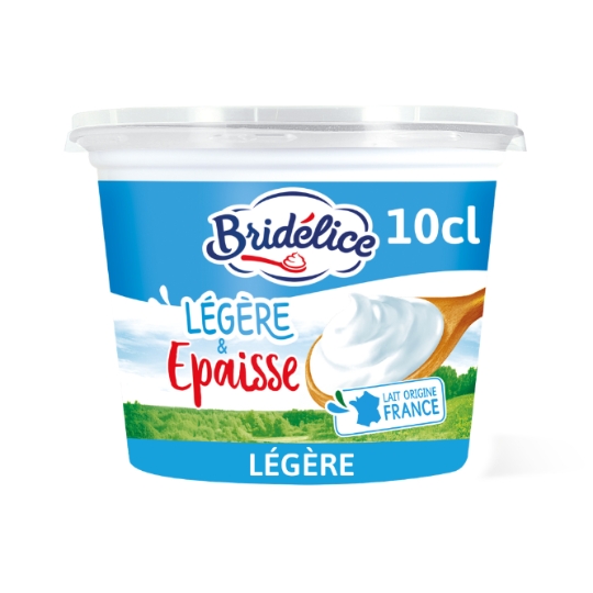 Crème fraiche Épaisse légère 15% MG BRIDELICE