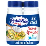 Crème UHT semi-épaisse légère 18% MG BRIDELICE