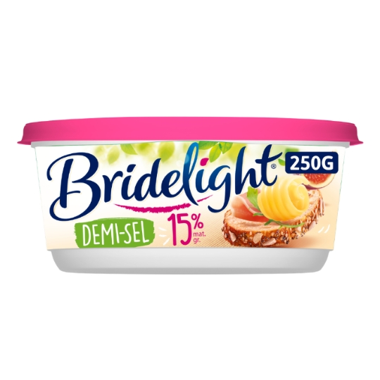 Beurre allégé demi-sel 15% MG BRIDELIGHT
