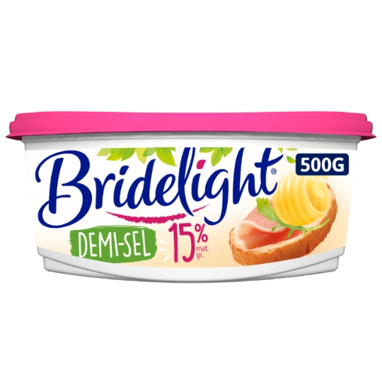 Beurre allégé demi-sel 15% MG BRIDELIGHT
