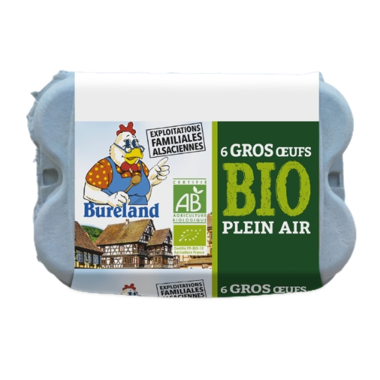 Œufs Gros Bio Plein Air BURELAND