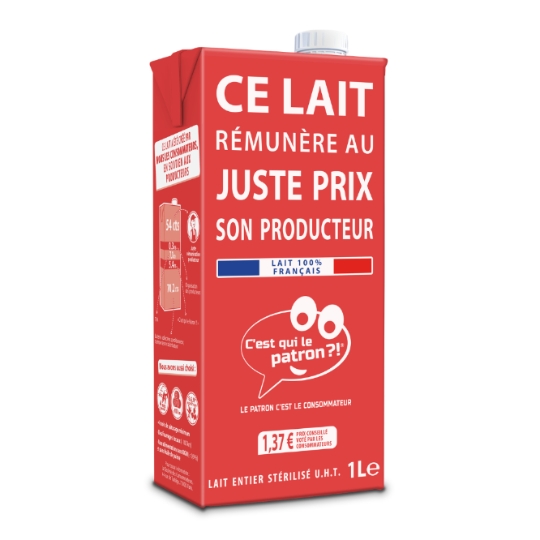 Lait Entier Stérilisé UHT C'EST QUI LE PATRON ?!