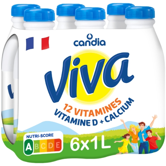 Lait Vitaminé Demi-Écrémé CANDIA