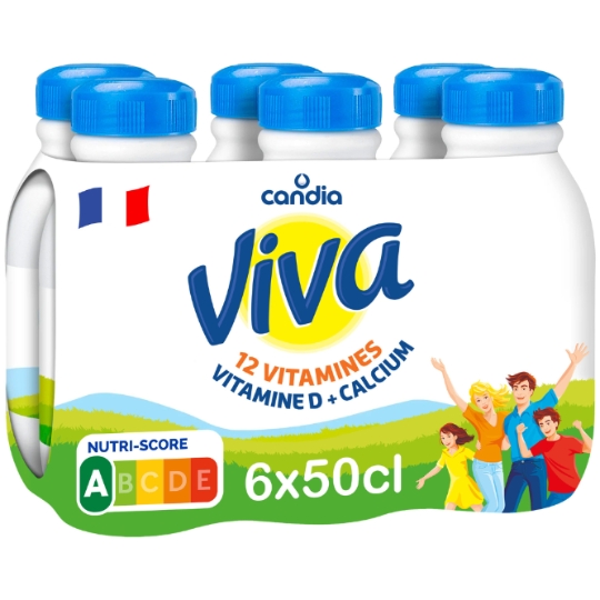 Lait Vitaminé Demi-Écrémé CANDIA