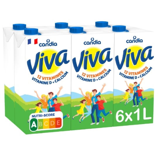 Lait Vitaminé Demi-Écrémé CANDIA