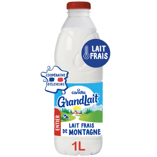 Lait Frais De Montagne Entier CANDIA