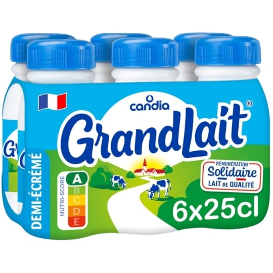 Lait Demi-Écrémé CANDIA