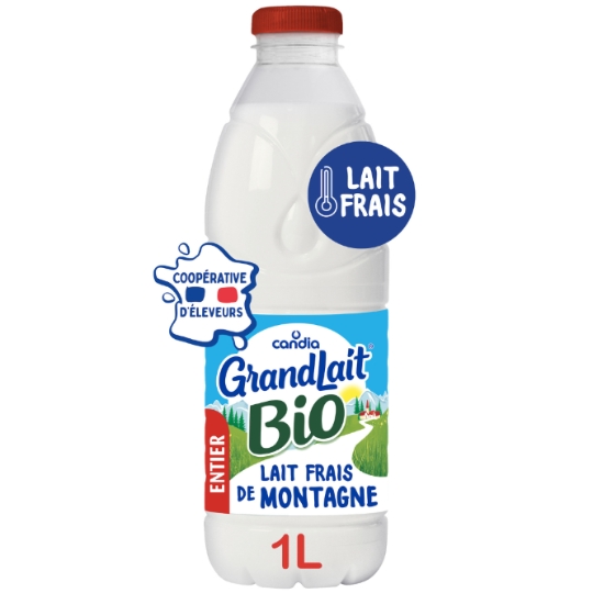 Lait Frais Bio Entier CANDIA