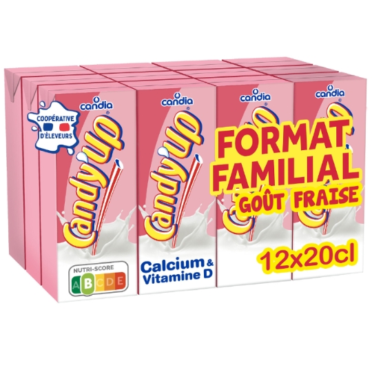 Boisson Lactée Fraise CANDIA
