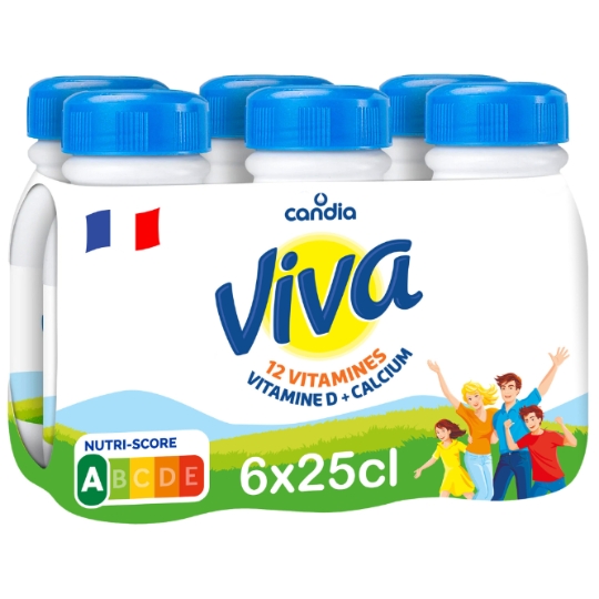 Lait Vitaminé Demi-Écrémé CANDIA