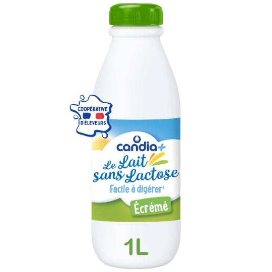 Lait Ecrémé Sans Lactose CANDIA