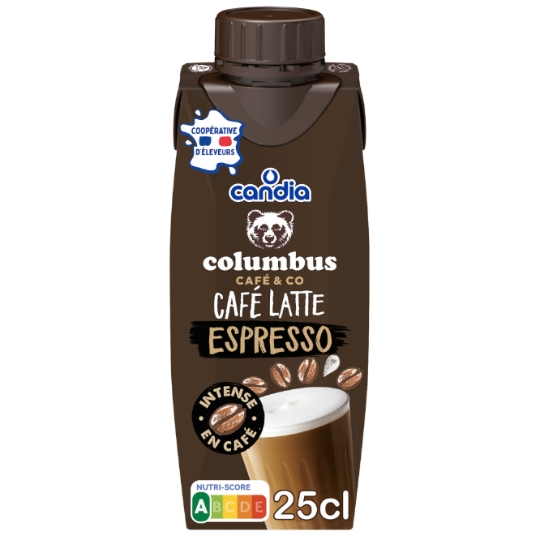 Boisson lactée Café Latte Expresso CANDIA COLUMBUS CAFE & CO