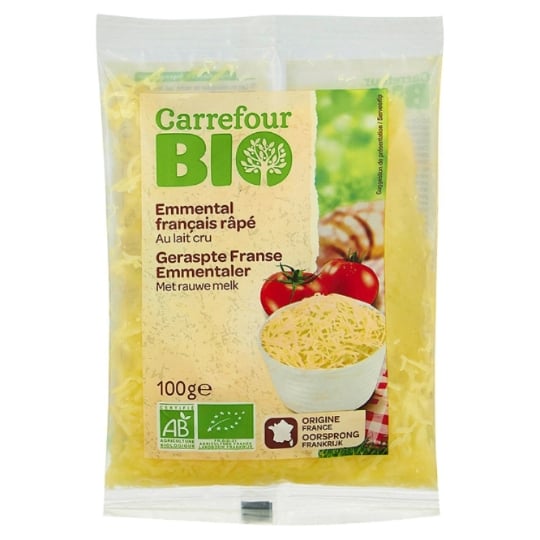 Fromage Râpé  Emmental Au Lait Cru Bio CARREFOUR BIO