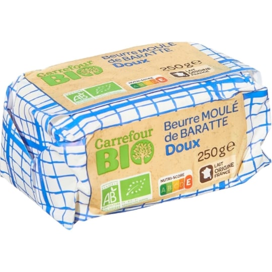 Beurre Doux  de Baratte Bio CARREFOUR BIO