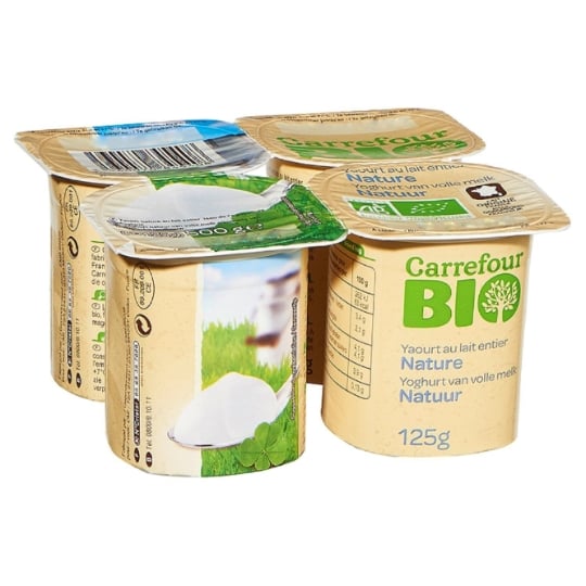 Yaourts nature  Bio CARREFOUR BIO