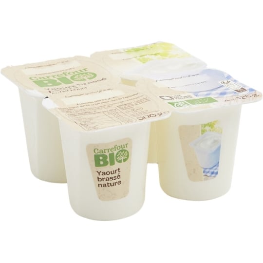 Yaourts  brassés nature Bio CARREFOUR BIO