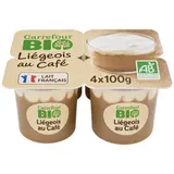 Liégeois  au café  Bio CARREFOUR BIO