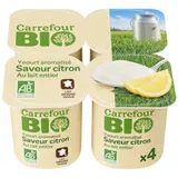 Yaourts citron  Bio CARREFOUR BIO