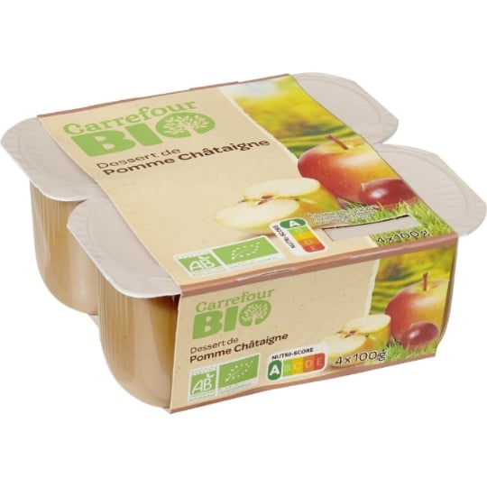 Compote Châtaigne Pomme Bio CARREFOUR BIO