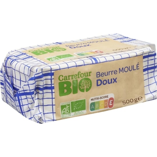 Beurre Doux  Moulé Bio CARREFOUR BIO