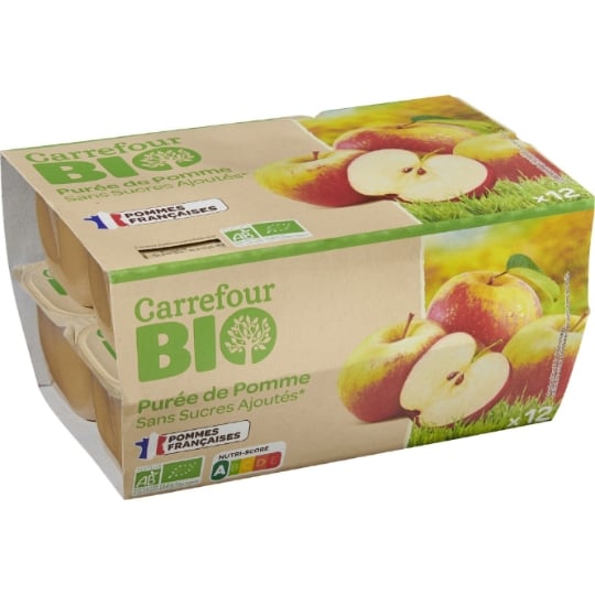 Compote Sans Sucres Bio CARREFOUR BIO