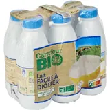 Lait Demi-Ecrémé Sans Lactose Bio CARREFOUR BIO