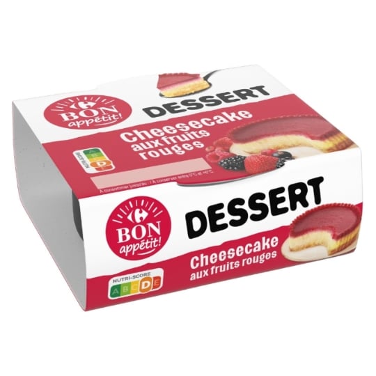 Dessert cheesecake fruits rouges CARREFOUR BON APPETIT !