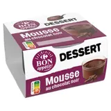 Dessert mousse au chocolat noir CARREFOUR BON APPETIT !