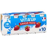 Yaourt à boire saveur fraise CARREFOUR CLASSIC'