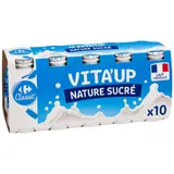 Lait fermenté à boire nature sucré CARREFOUR CLASSIC'