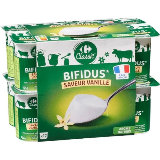 Yaourts Bifidus vanille CARREFOUR CLASSIC'
