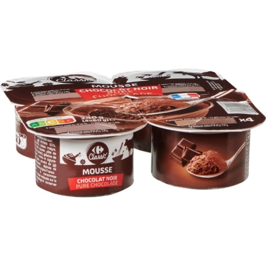 Mousse chocolat noir CARREFOUR CLASSIC'