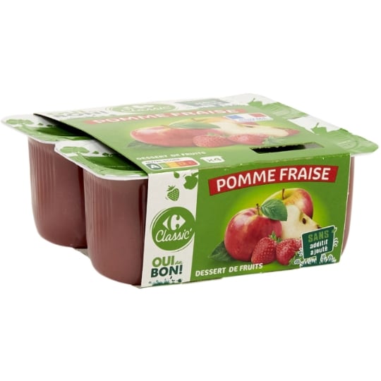 Compote Pomme Fraise CARREFOUR CLASSIC'