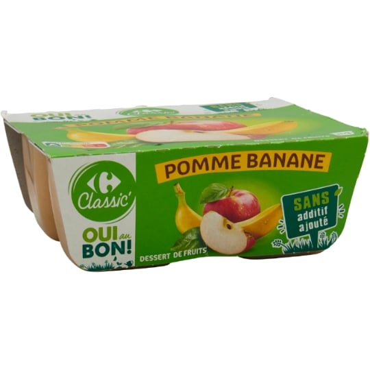 Dessert Fruitier Pomme Banane CARREFOUR CLASSIC'
