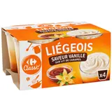 Liégeois  vanille caramel CARREFOUR CLASSIC'